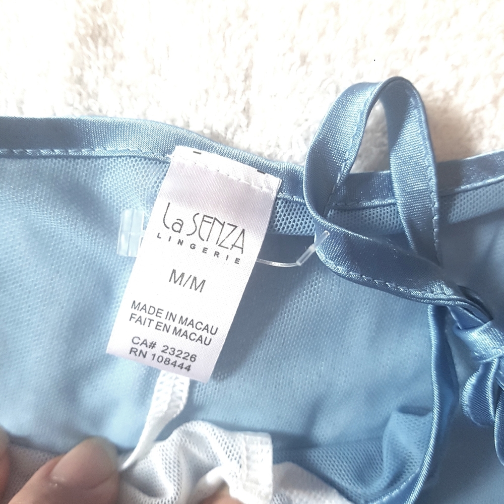 Vintage La Senza sexy Sheer cami bra bikini lingerie set NEW - Picture 3 of 4